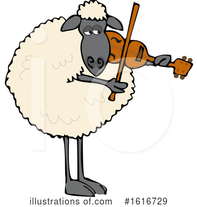 Royalty-Free (RF) Sheep Clipart Illustration by djart - Stock Sample #1616729