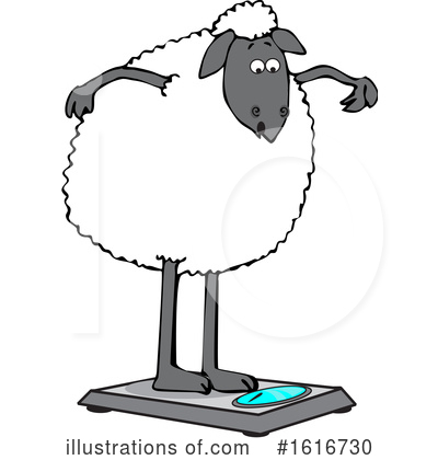 Royalty-Free (RF) Sheep Clipart Illustration by djart - Stock Sample #1616730