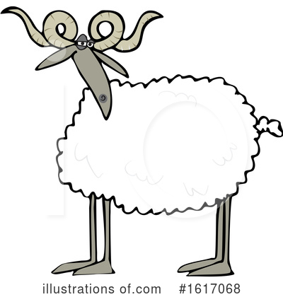 Royalty-Free (RF) Sheep Clipart Illustration by djart - Stock Sample #1617068