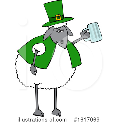Royalty-Free (RF) Sheep Clipart Illustration by djart - Stock Sample #1617069