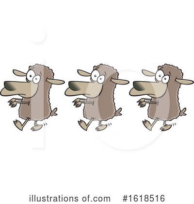 Royalty-Free (RF) Sheep Clipart Illustration by toonaday - Stock Sample #1618516