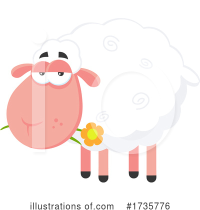 Royalty-Free (RF) Sheep Clipart Illustration by Hit Toon - Stock Sample #1735776
