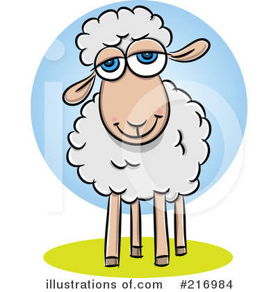 Royalty-Free (RF) Sheep Clipart Illustration by Qiun - Stock Sample #216984