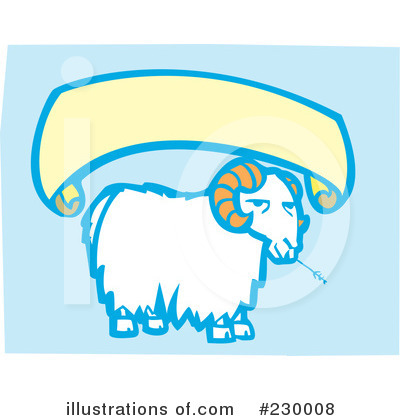 Royalty-Free (RF) Sheep Clipart Illustration by xunantunich - Stock Sample #230008