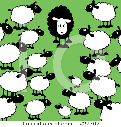 Royalty-Free (RF) Sheep Clipart Illustration by KJ Pargeter - Stock Sample #27702