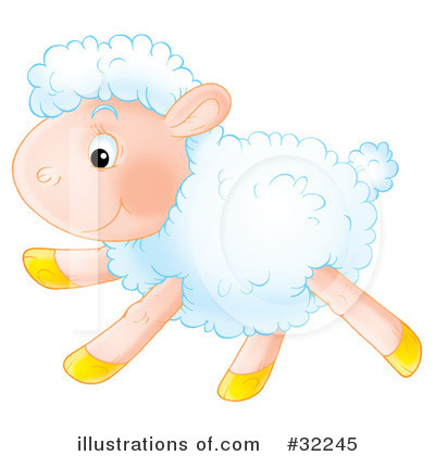 Royalty-Free (RF) Sheep Clipart Illustration by Alex Bannykh - Stock Sample #32245
