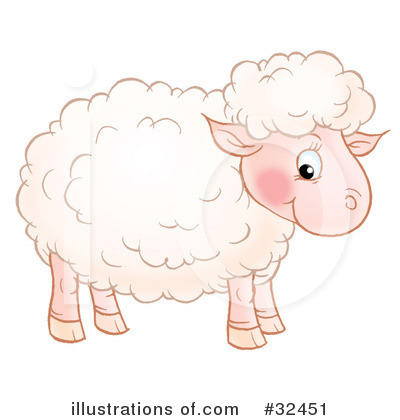 Royalty-Free (RF) Sheep Clipart Illustration by Alex Bannykh - Stock Sample #32451