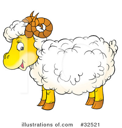 Royalty-Free (RF) Sheep Clipart Illustration by Alex Bannykh - Stock Sample #32521