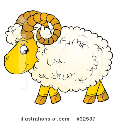 Royalty-Free (RF) Sheep Clipart Illustration by Alex Bannykh - Stock Sample #32537
