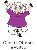 Sheep Clipart #43039 by Dennis Holmes Designs