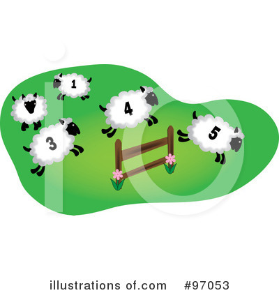 Royalty-Free (RF) Sheep Clipart Illustration by Pams Clipart - Stock Sample #97053