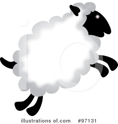 Royalty-Free (RF) Sheep Clipart Illustration by Pams Clipart - Stock Sample #97131