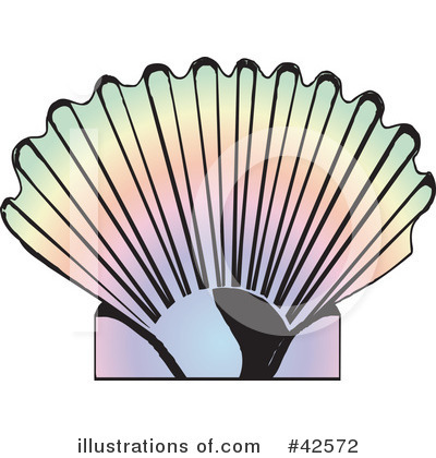 Royalty-Free (RF) Shell Clipart Illustration by Dennis Holmes Designs - Stock Sample #42572