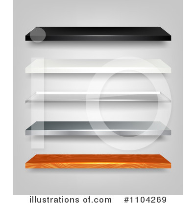 Royalty-Free (RF) Shelves Clipart Illustration by vectorace - Stock Sample #1104269