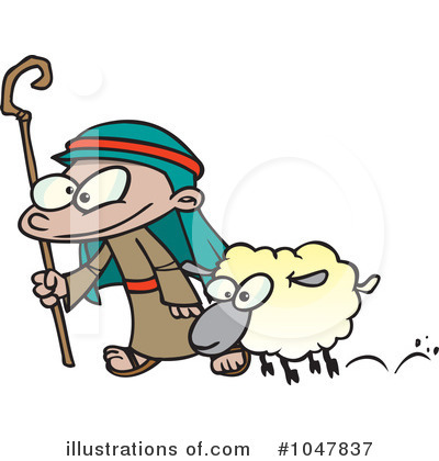 Royalty-Free (RF) Shepherd Clipart Illustration by toonaday - Stock Sample #1047837