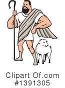 Shepherd Clipart #1391305 by patrimonio