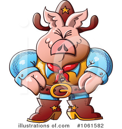 Royalty-Free (RF) Sheriff Clipart Illustration by Zooco - Stock Sample #1061582