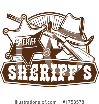 Royalty-Free (RF) Sheriff Clipart Illustration by Vector Tradition SM - Stock Sample #1758578