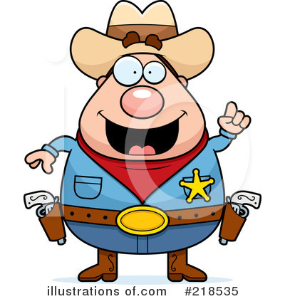 Royalty-Free (RF) Sheriff Clipart Illustration by Cory Thoman - Stock Sample #218535