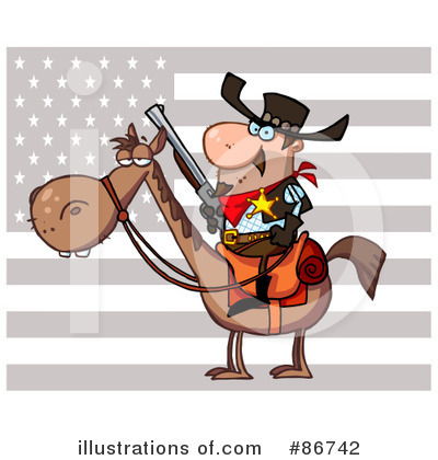 Royalty-Free (RF) Sheriff Clipart Illustration by Hit Toon - Stock Sample #86742
