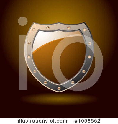 Royalty-Free (RF) Shield Clipart Illustration by michaeltravers - Stock Sample #1058562