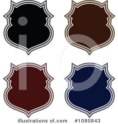 Royalty-Free (RF) Shield Clipart Illustration by BestVector - Stock Sample #1080843