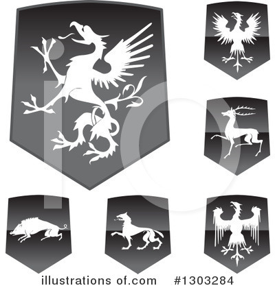 Royalty-Free (RF) Shield Clipart Illustration by BestVector - Stock Sample #1303284