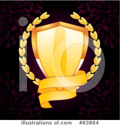 Royalty-Free (RF) Shield Clipart Illustration by elaineitalia - Stock Sample #63864