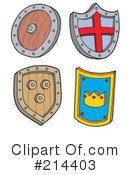Shields Clipart #214403 by visekart