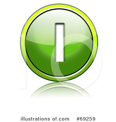 Royalty-Free (RF) Shiny Green Button Clipart Illustration by chrisroll - Stock Sample #69259