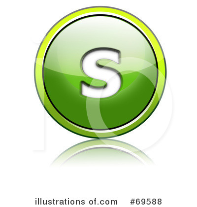 Royalty-Free (RF) Shiny Green Button Clipart Illustration by chrisroll - Stock Sample #69588