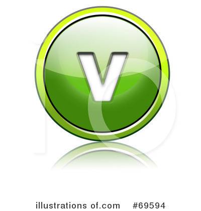 Royalty-Free (RF) Shiny Green Button Clipart Illustration by chrisroll - Stock Sample #69594