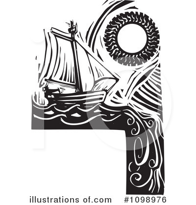 Royalty-Free (RF) Ship Clipart Illustration by xunantunich - Stock Sample #1098976
