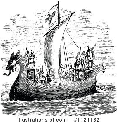 Royalty-Free (RF) Ship Clipart Illustration by Prawny Vintage - Stock Sample #1121182