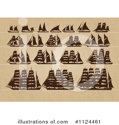 Royalty-Free (RF) Ship Clipart Illustration by Eugene - Stock Sample #1124461