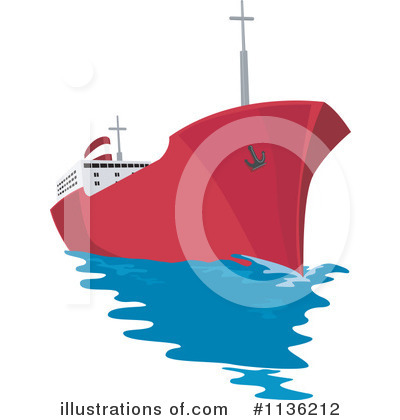 Royalty-Free (RF) Ship Clipart Illustration by patrimonio - Stock Sample #1136212