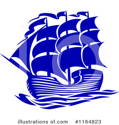 Royalty-Free (RF) Ship Clipart Illustration by Vector Tradition SM - Stock Sample #1164823