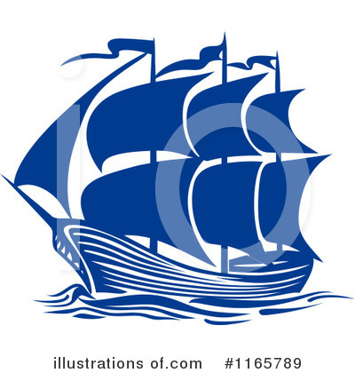 Royalty-Free (RF) Ship Clipart Illustration by Vector Tradition SM - Stock Sample #1165789