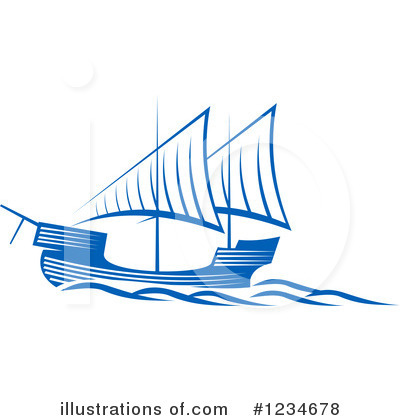 Royalty-Free (RF) Ship Clipart Illustration by Vector Tradition SM - Stock Sample #1234678