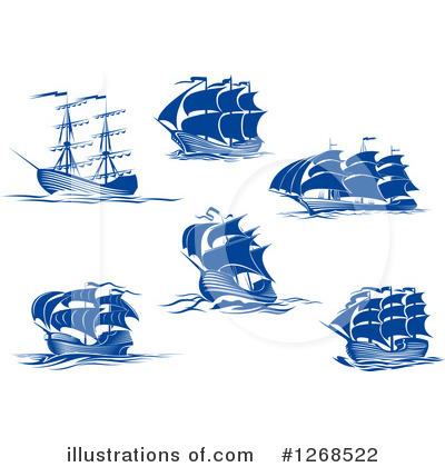 Royalty-Free (RF) Ship Clipart Illustration by Vector Tradition SM - Stock Sample #1268522