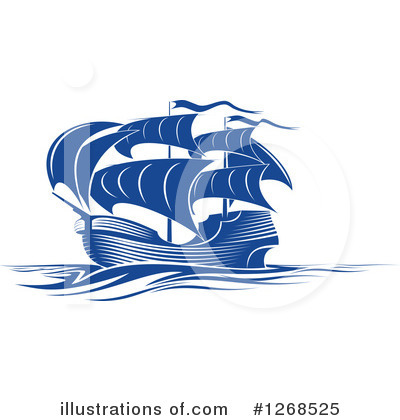 Royalty-Free (RF) Ship Clipart Illustration by Vector Tradition SM - Stock Sample #1268525