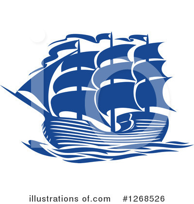 Royalty-Free (RF) Ship Clipart Illustration by Vector Tradition SM - Stock Sample #1268526