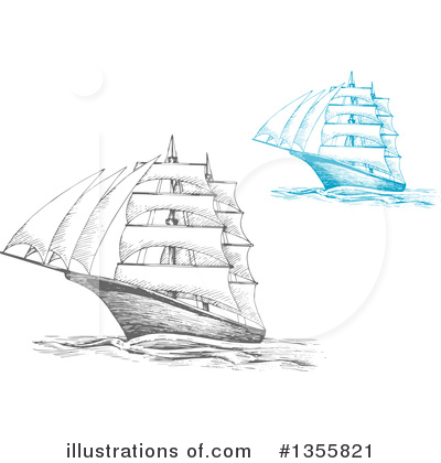 Royalty-Free (RF) Ship Clipart Illustration by Vector Tradition SM - Stock Sample #1355821