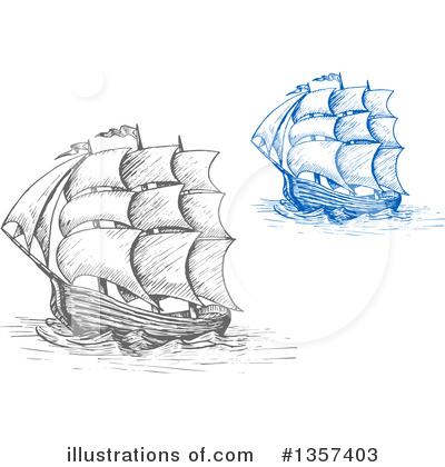 Royalty-Free (RF) Ship Clipart Illustration by Vector Tradition SM - Stock Sample #1357403