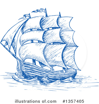 Royalty-Free (RF) Ship Clipart Illustration by Vector Tradition SM - Stock Sample #1357405