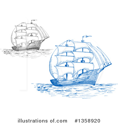Royalty-Free (RF) Ship Clipart Illustration by Vector Tradition SM - Stock Sample #1358920