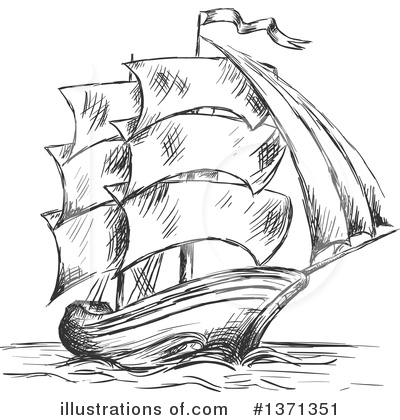 Royalty-Free (RF) Ship Clipart Illustration by Vector Tradition SM - Stock Sample #1371351