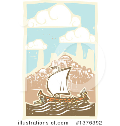 Royalty-Free (RF) Ship Clipart Illustration by xunantunich - Stock Sample #1376392