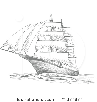 Royalty-Free (RF) Ship Clipart Illustration by Vector Tradition SM - Stock Sample #1377877