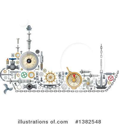 Royalty-Free (RF) Ship Clipart Illustration by Vector Tradition SM - Stock Sample #1382548